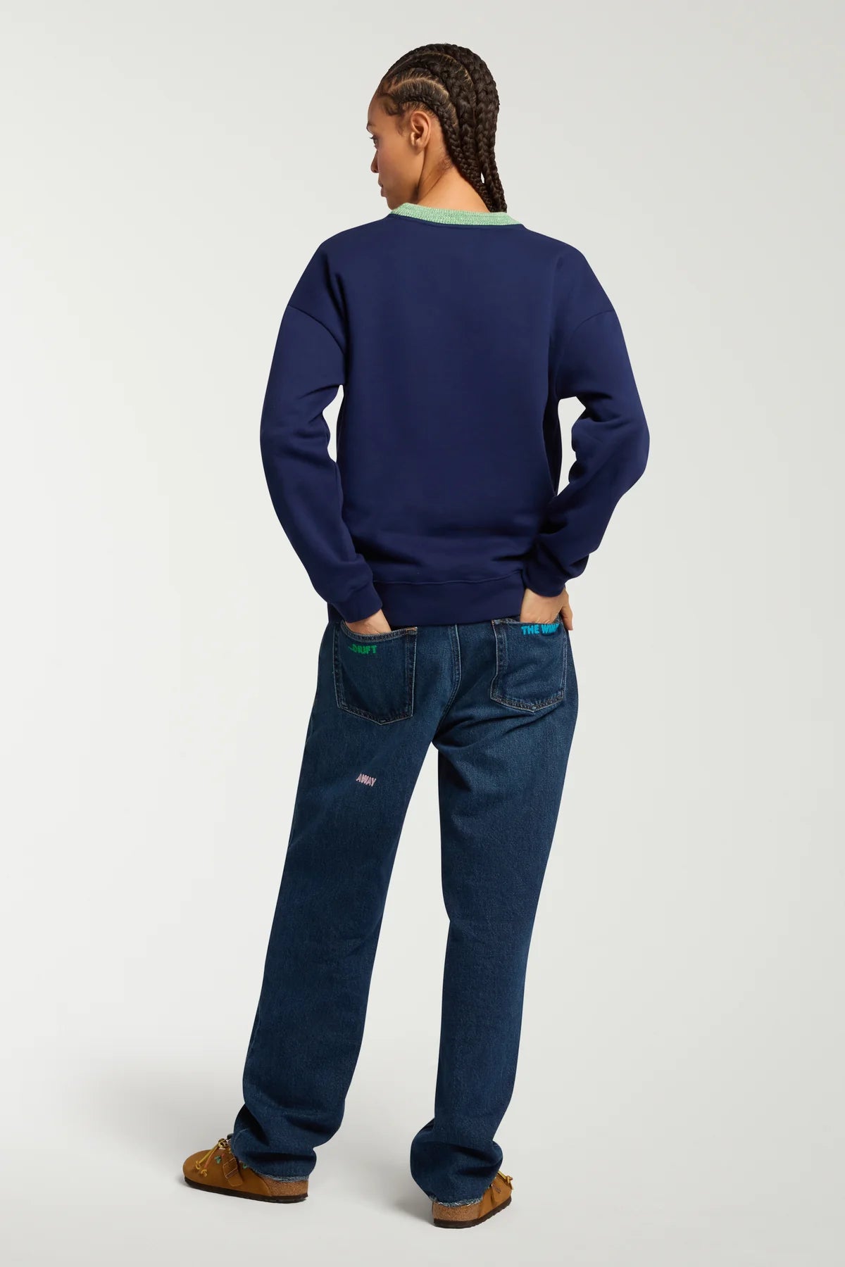 Riddle  Embroidered Denim Jean