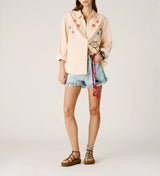RIVET DENIM SHORTS
