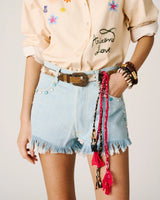 RIVET DENIM SHORTS
