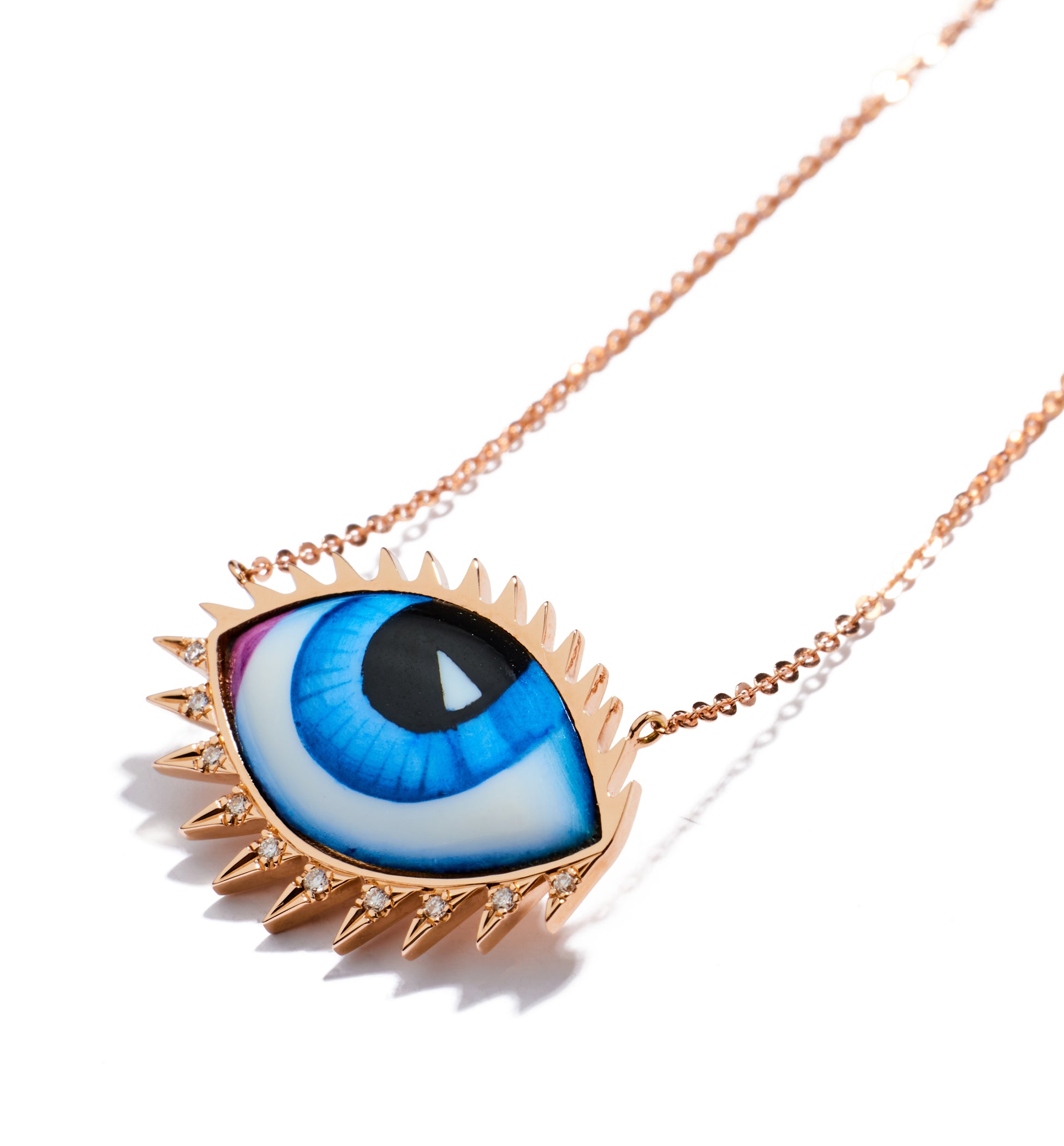 APOLLON13 GRAND BLEU DIAMOND NECKLACE