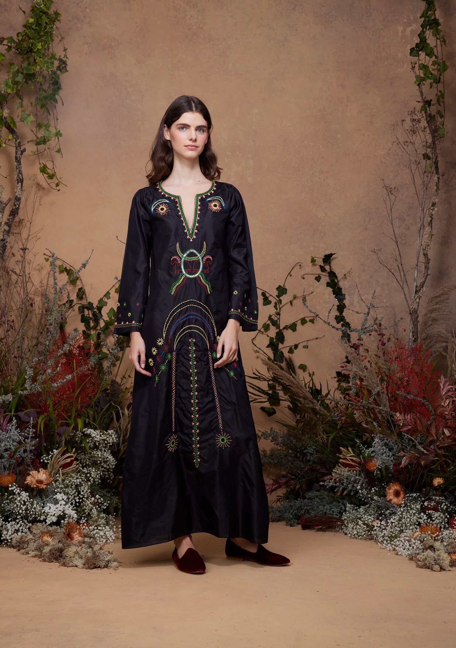 India Kaftan Black