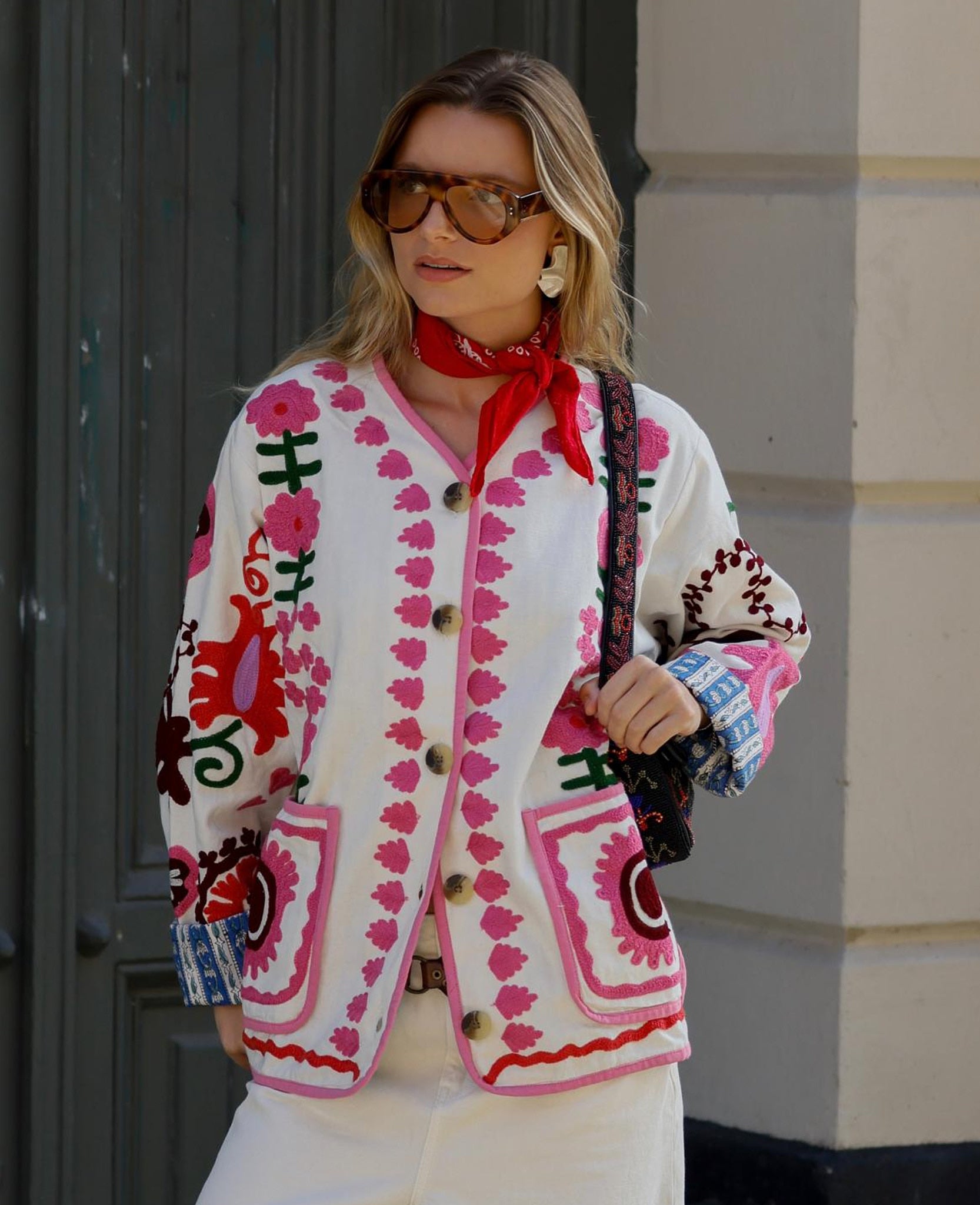 MAGGIE JACKET PINK FLOWER