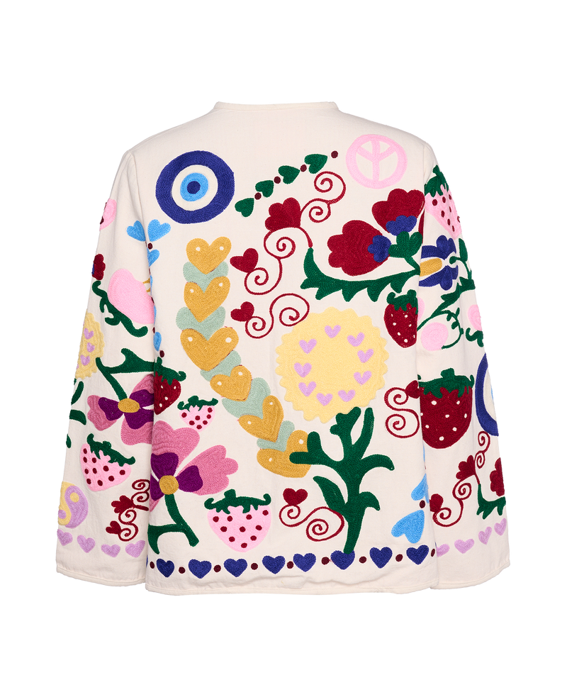 MAGGIE JACKET WHITE ROSE