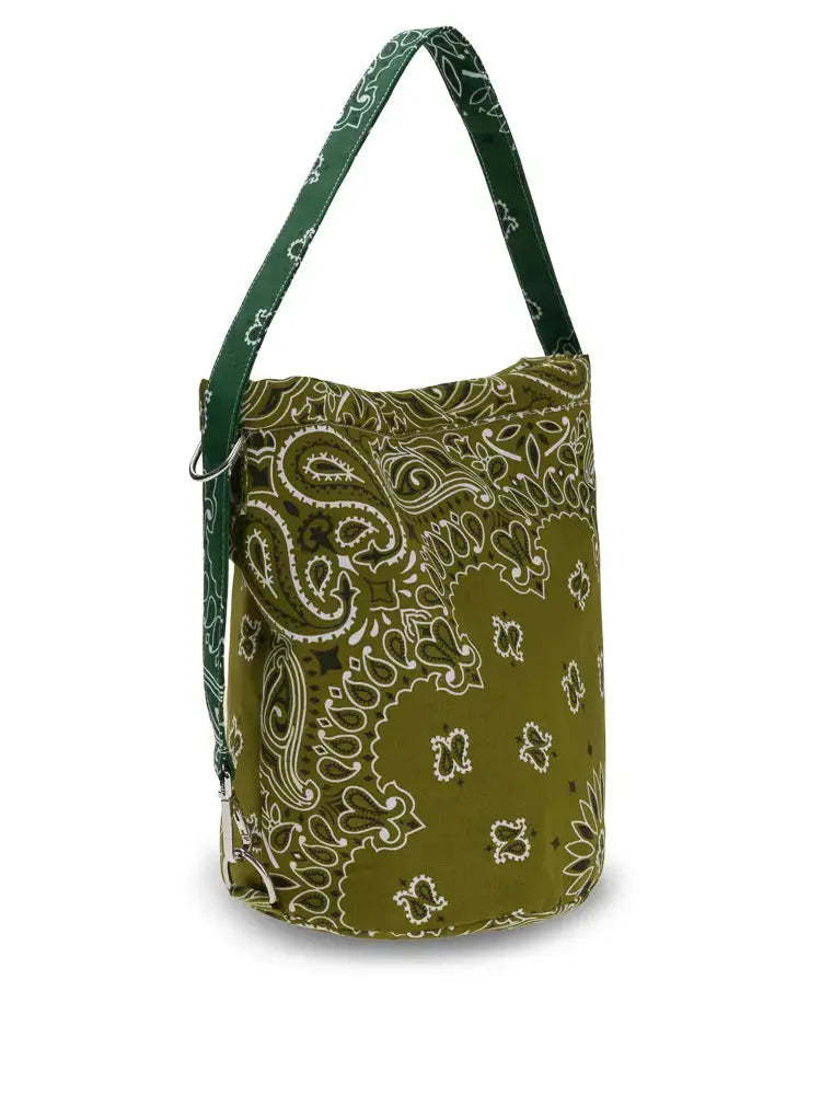 BUCKET BAG - BRONZE / WEEKEND GREEN