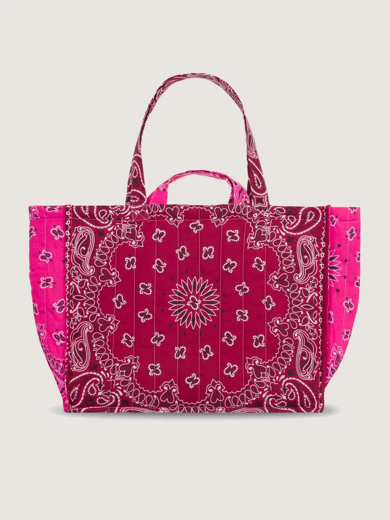 MAXI QUILTED - LOVE MORE - Burgundy Fuchsia