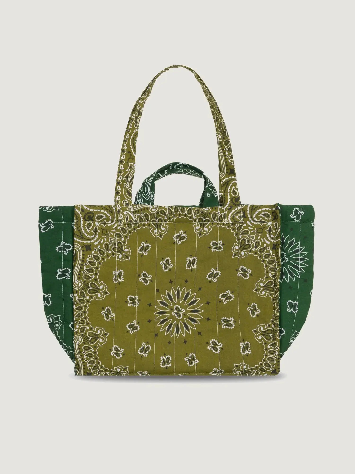 MEDIUM QUILTED - LOVE - BRONZE /GREEN
