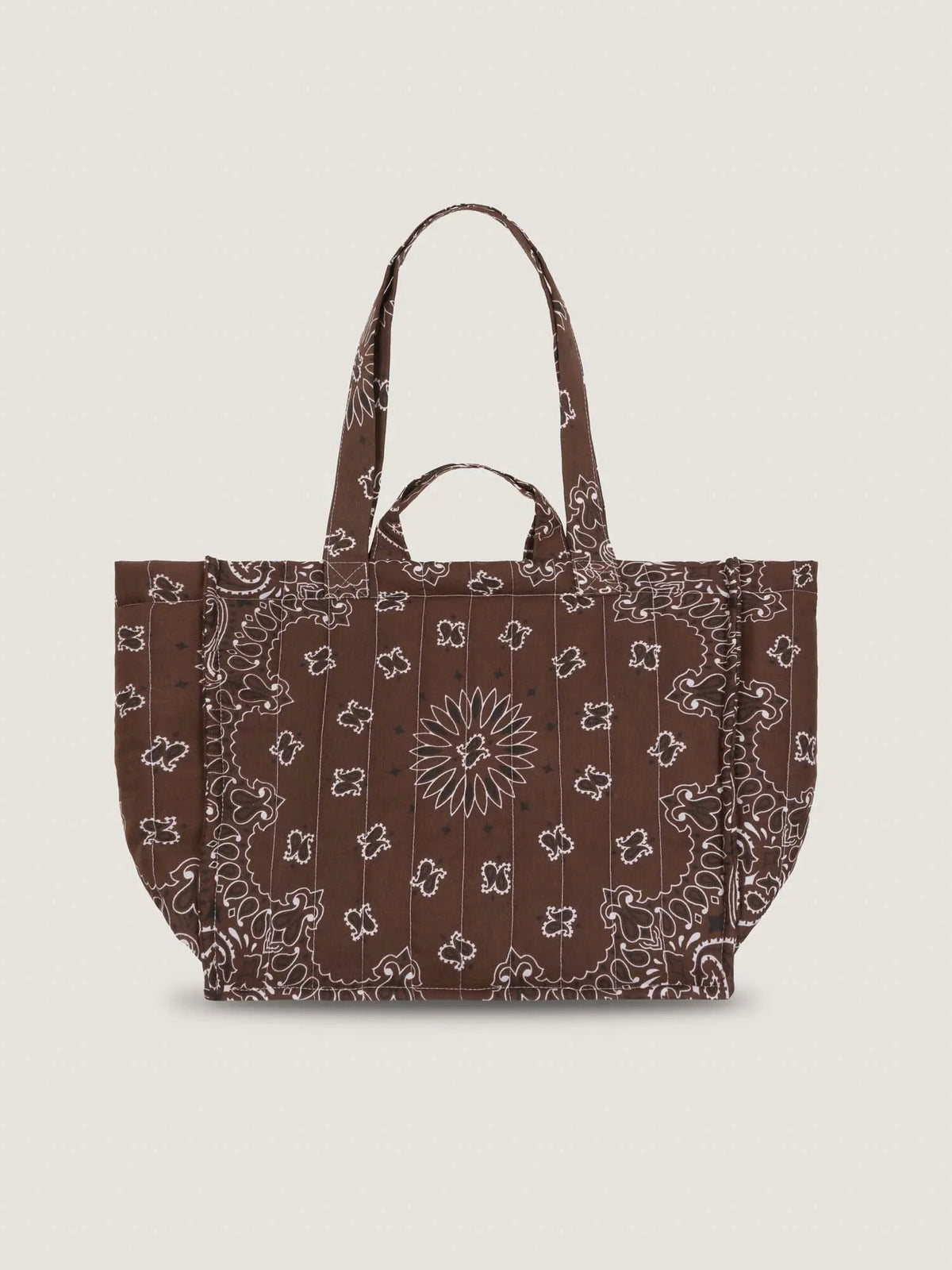 MEDIUM QUILTED  - CARRY YOUR LUCK - ALL BROWN