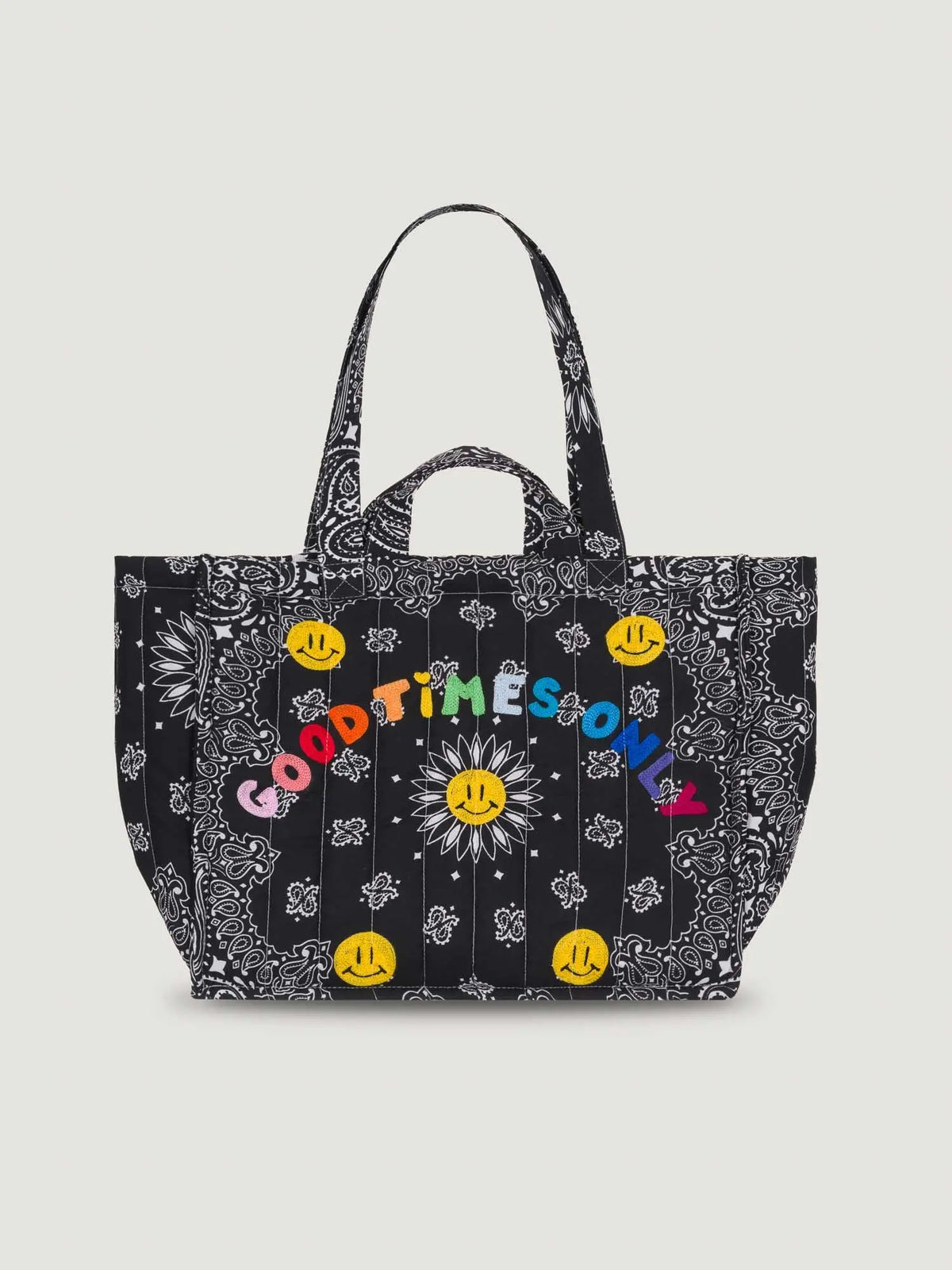 MEDIUM QUILTED - GOOD TIMES ONLY - ALL BLACK