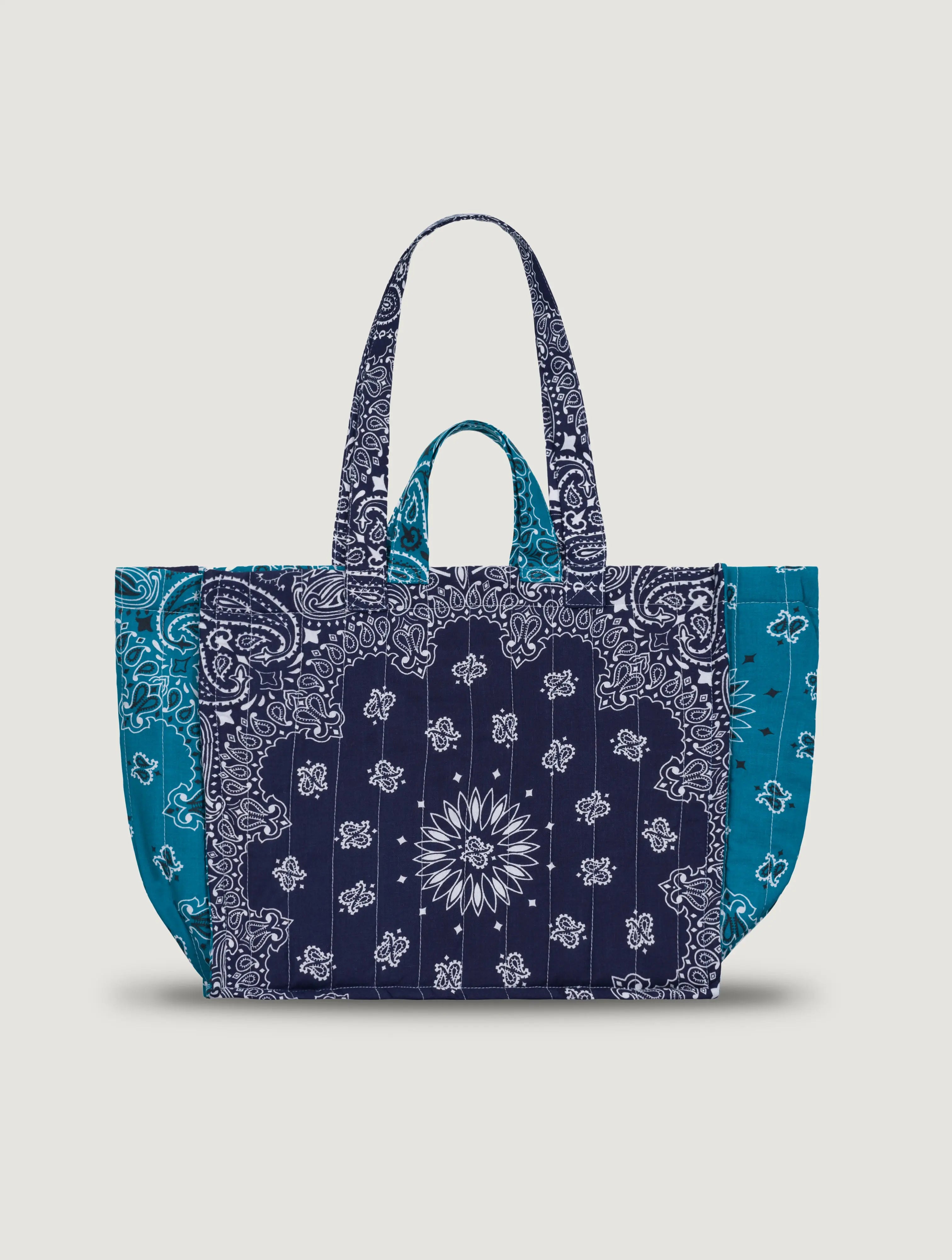 MEDIUM QUILTED - LOVE - NAVY/PETROLE