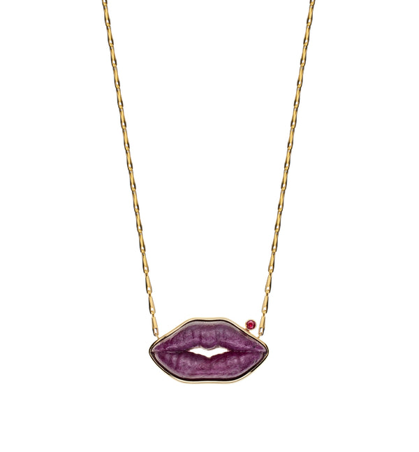 "KISS ME HARD" big necklace