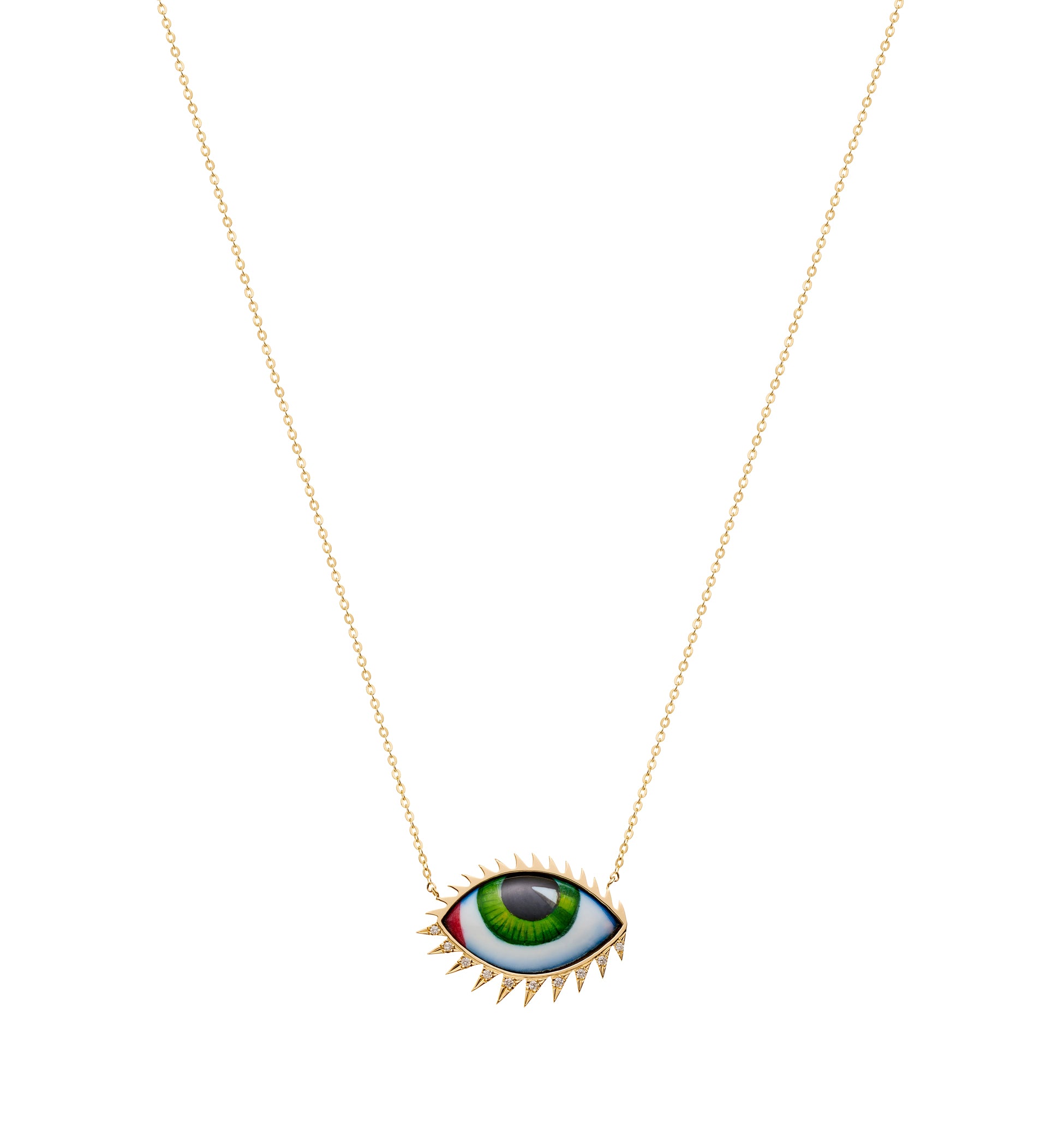 APOLLON 13 GRAND VERT DIAMOND NECKLACE