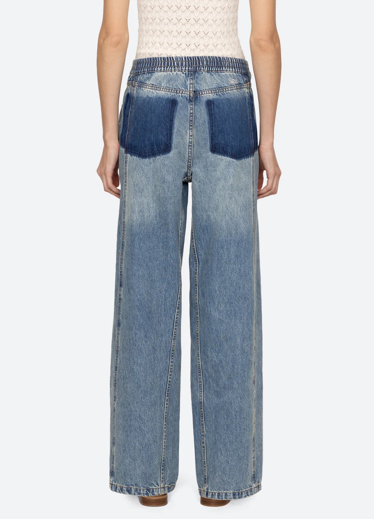 KARA BEADED DENIM JEANS
