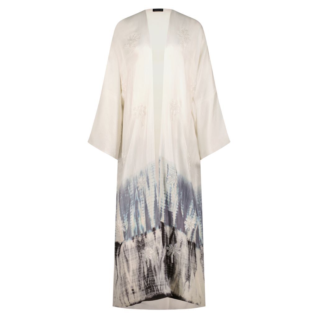 WHITE GREY TIE DYE