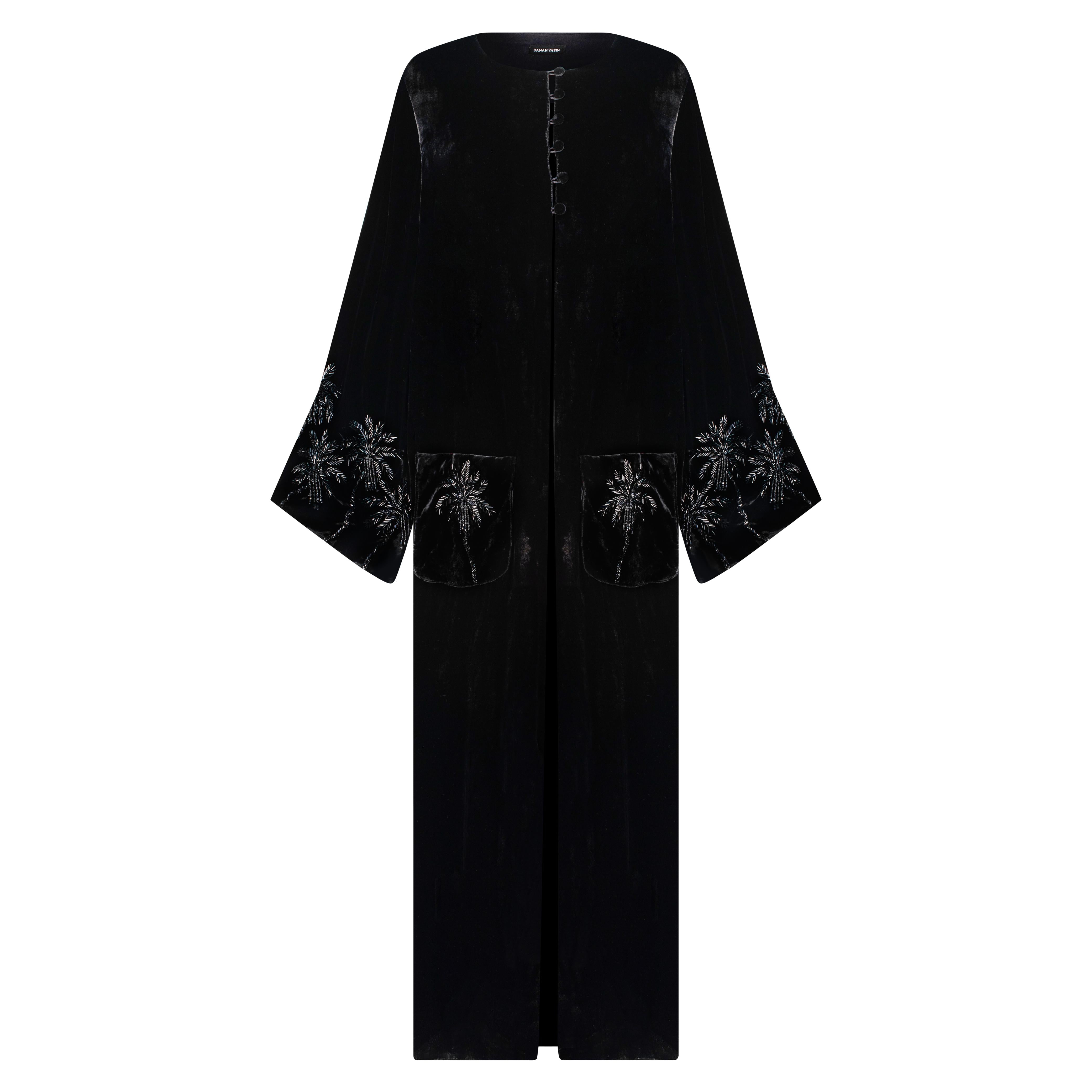 BLACK VELVET ROBE