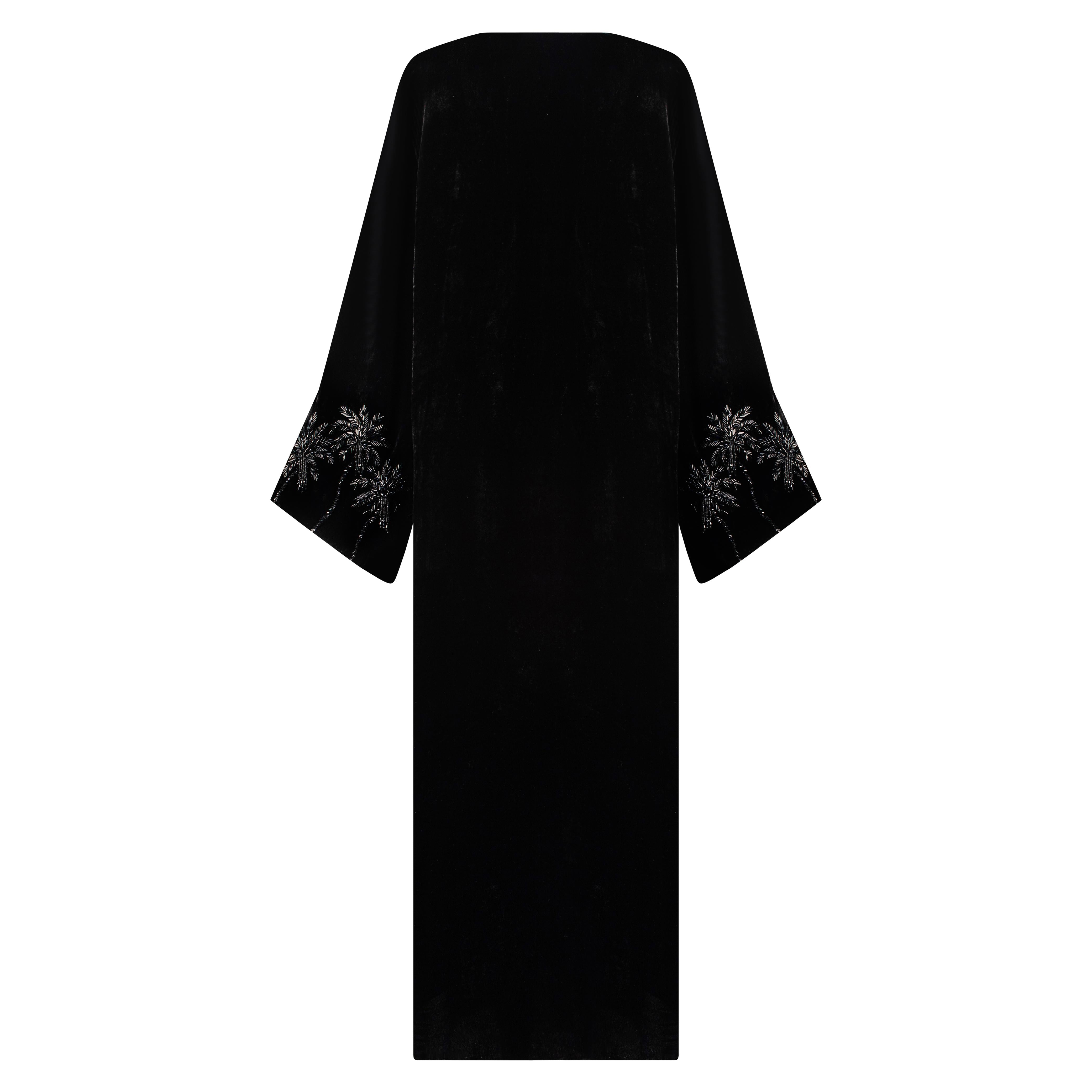 BLACK VELVET ROBE
