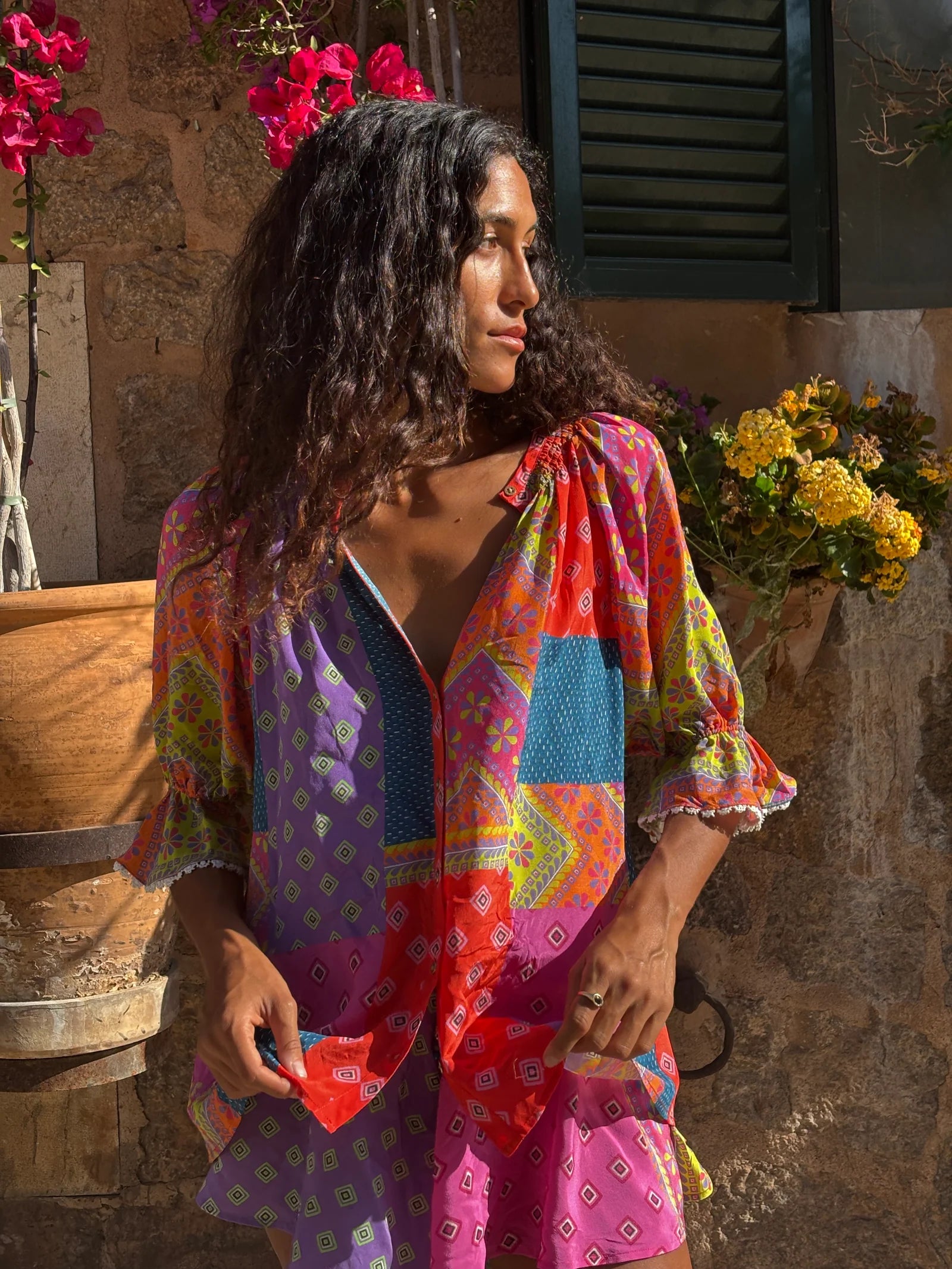RANI SILK SS BLOUSE
