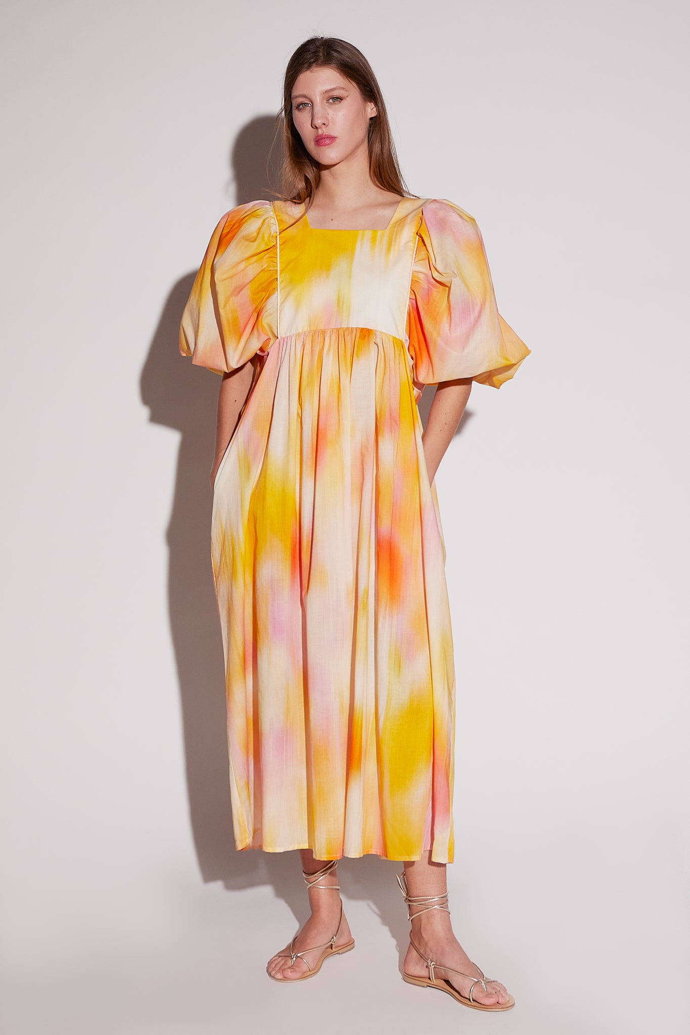 PEGGY DRESS PEACH