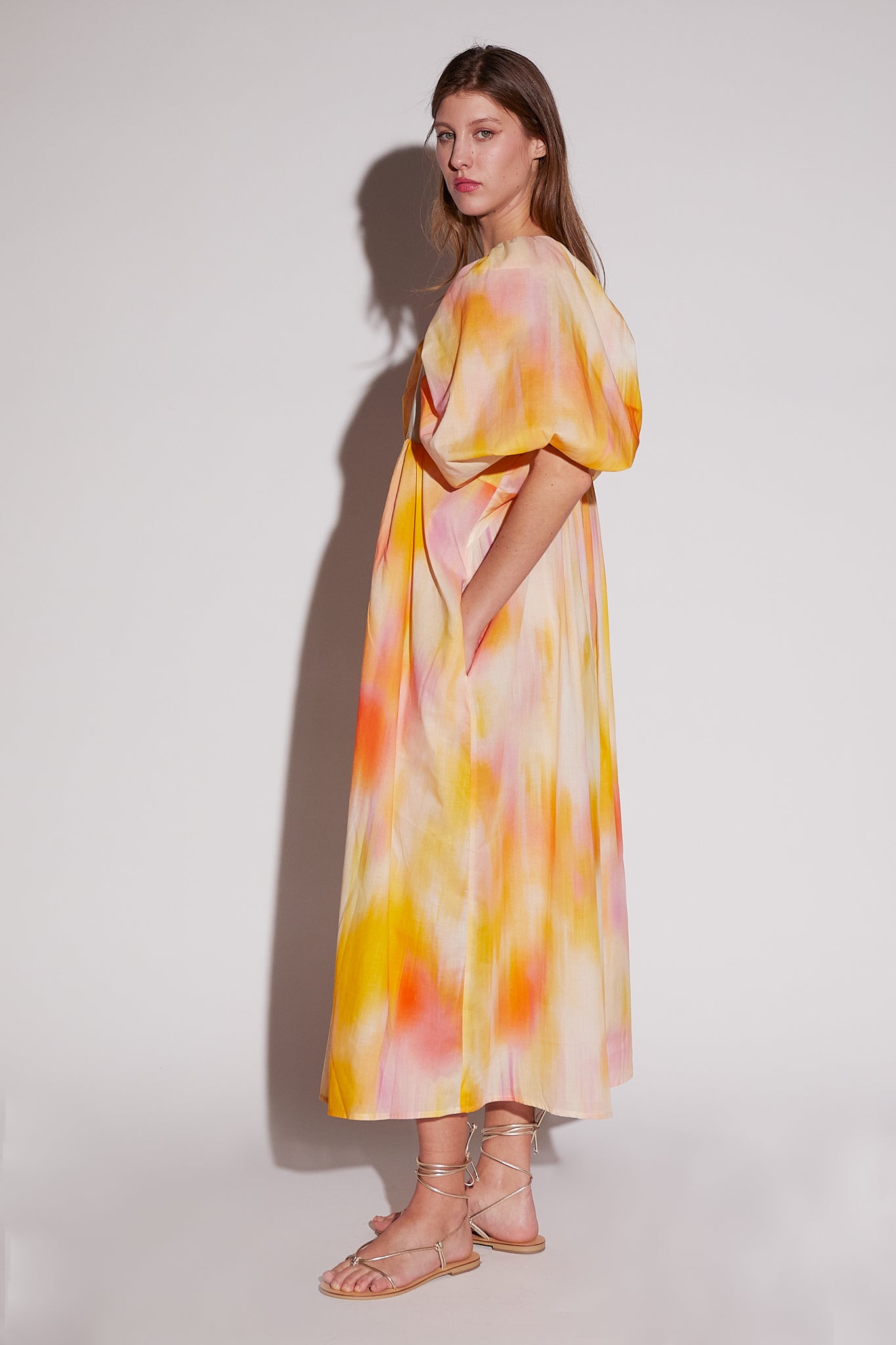 PEGGY DRESS PEACH
