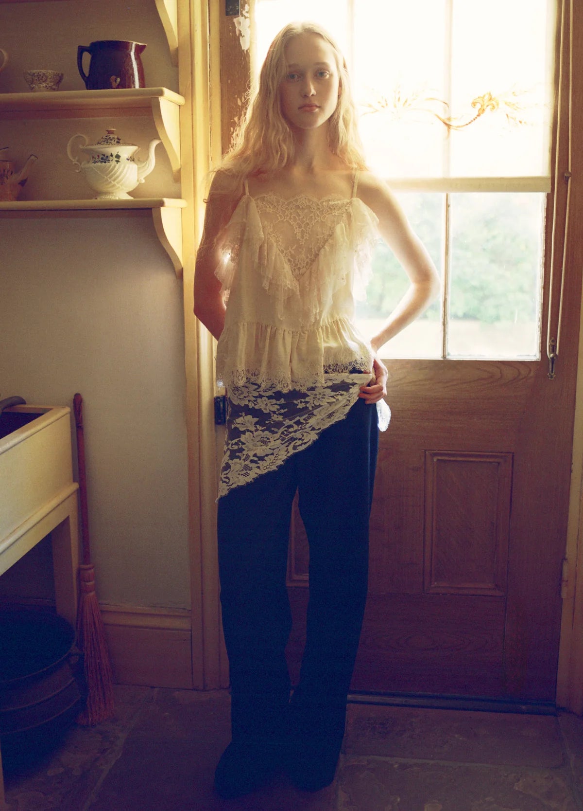 FIORA TROPICAL WOOL PANTS