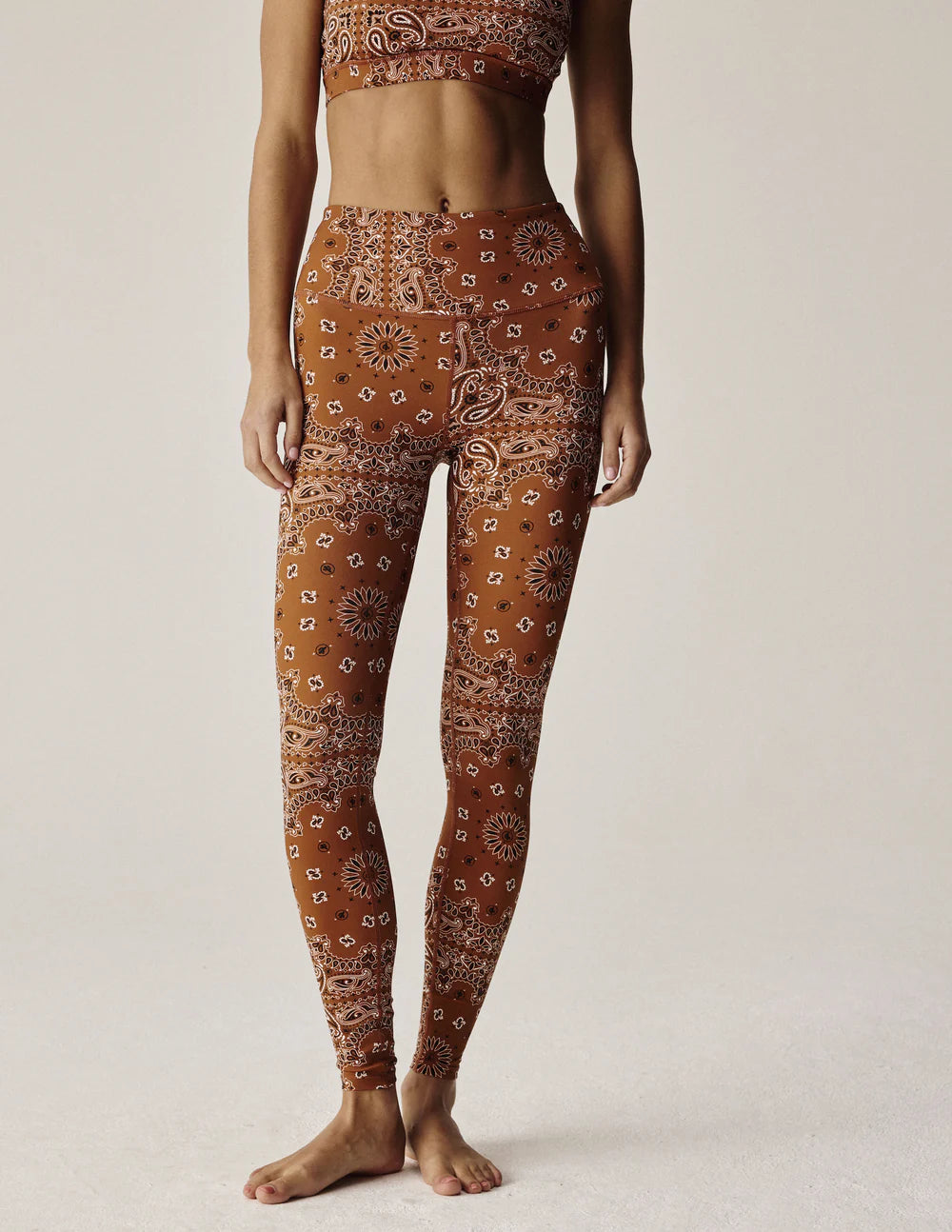 YOGA LEGGINGS TERRACOTA BANDANA