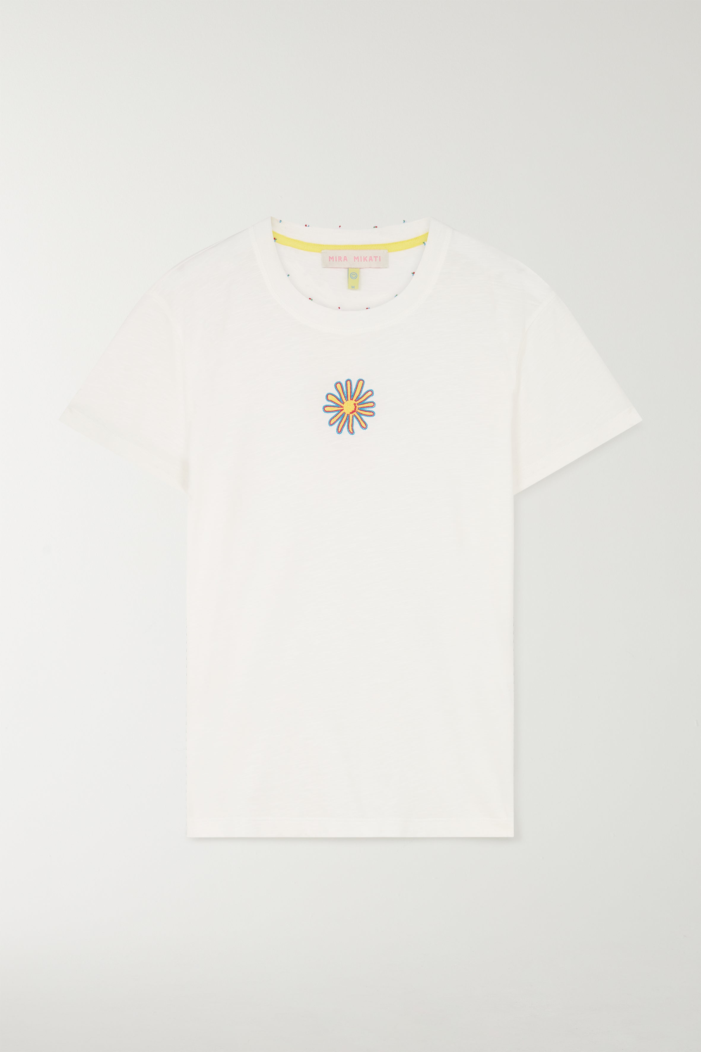 EMBROIDERED SUN MELANGE T-SHIRT