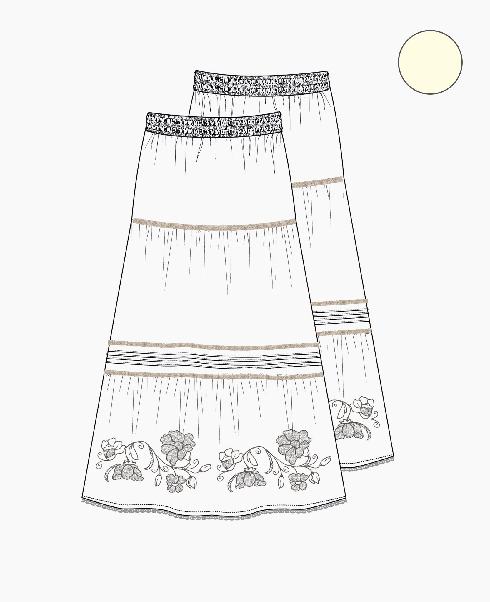 TARSILA ORGANIC COTTON SKIRT