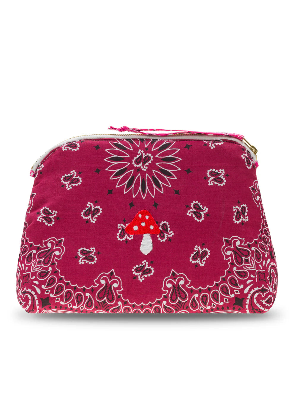 TOILETRY BAG - MUSHROOM - BORDEAUX FUCHSIA