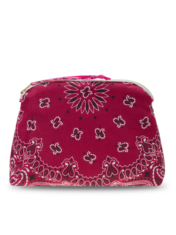 TOILETRY BAG - MUSHROOM - BORDEAUX FUCHSIA