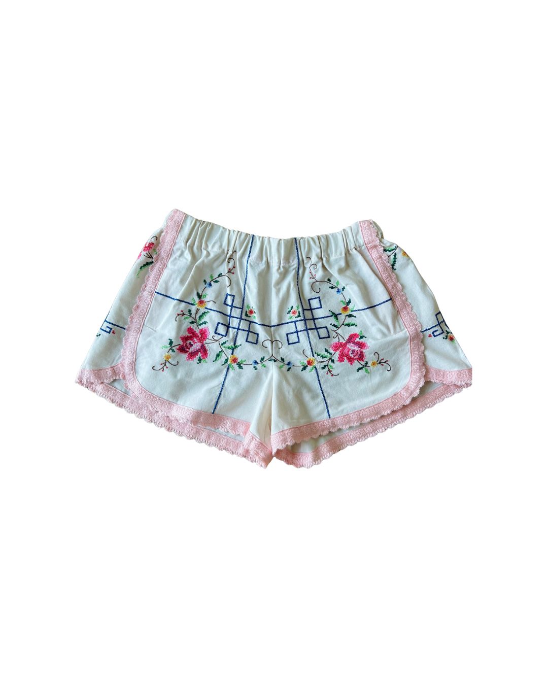 VINTAGE EMBROIDERED SHORTS M