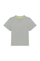 FLOWER EMBROIDERY T-SHIRT