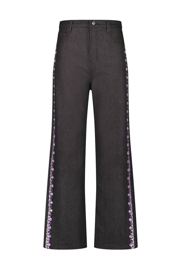 ECSTASY GREY DENIM PANTS