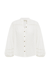 VOILA SMOCK BLOUSE BLANC