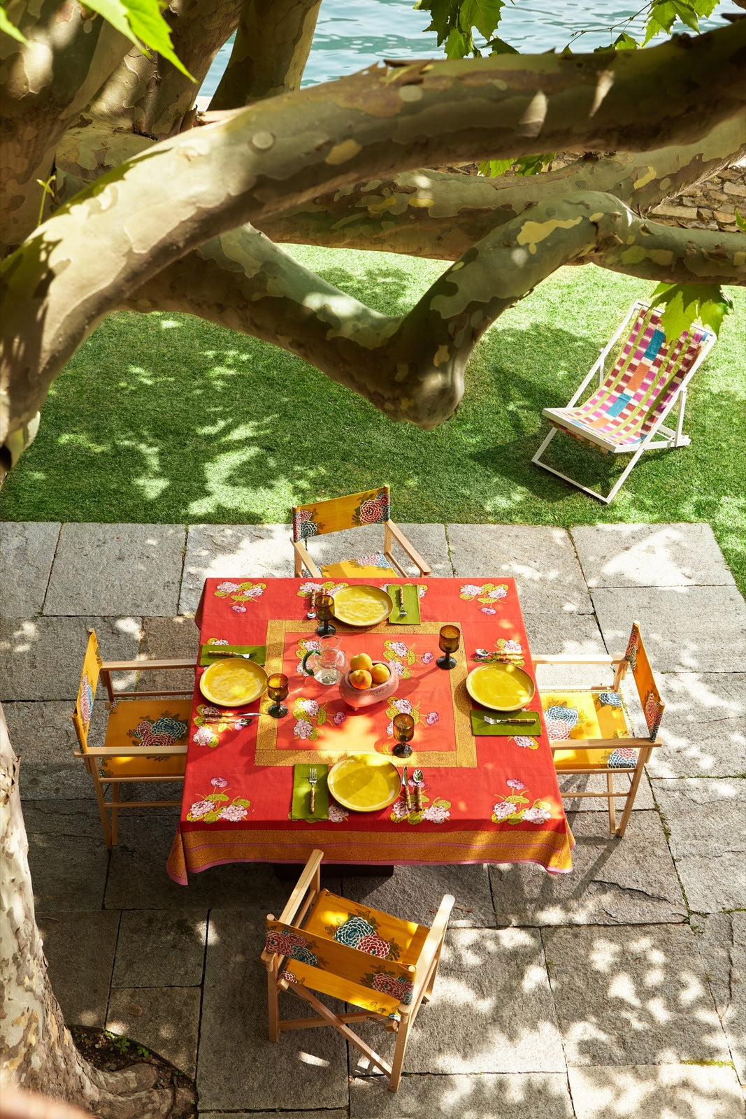 TEA FLOWER TABLECLOTH 180x350cm