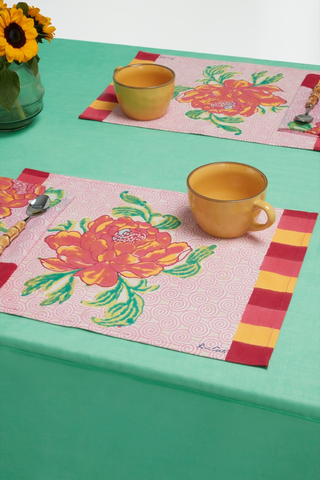 CAMELIA MAGENTA COTTON NAPKINS 50x50cm