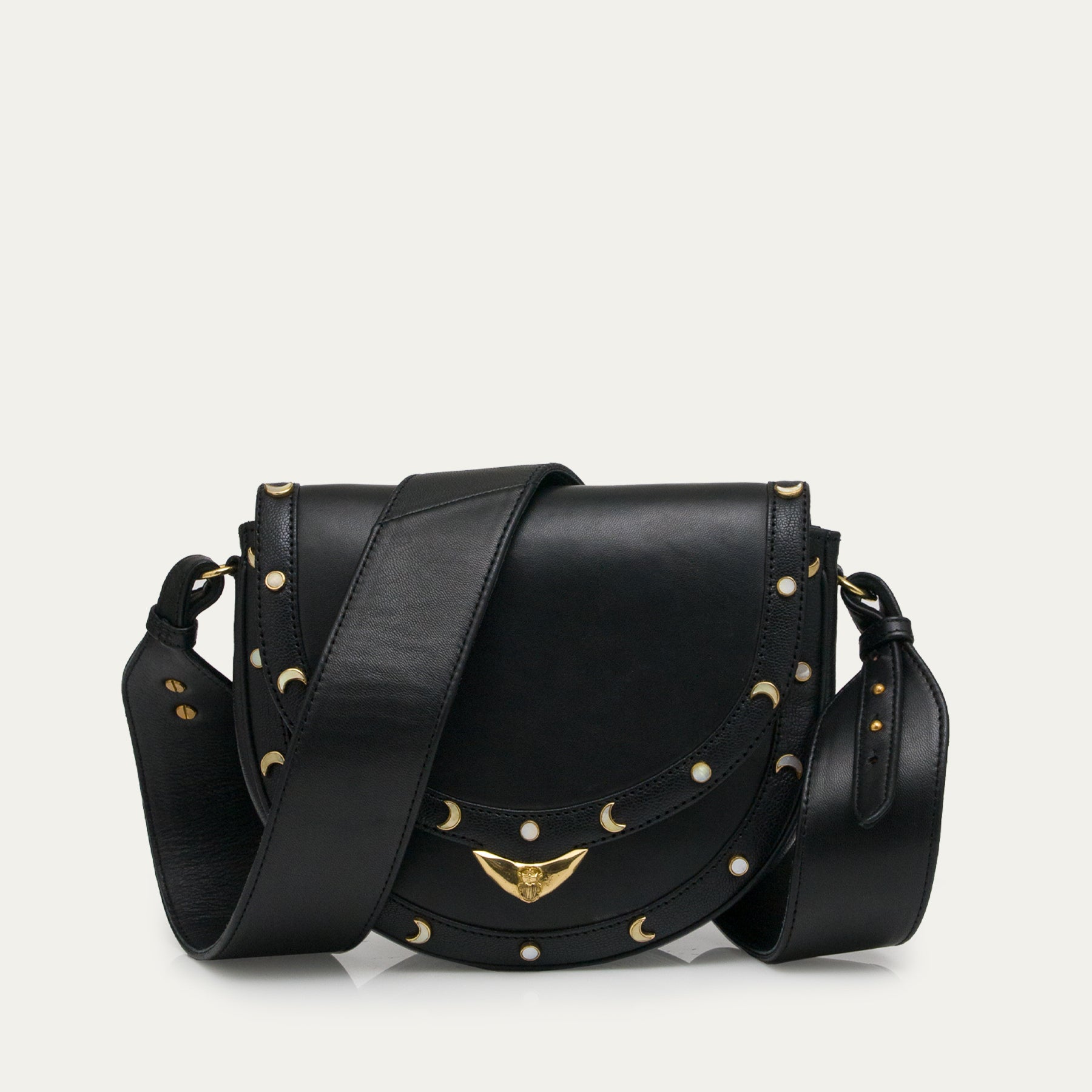 VICTORIA NAPPA BLACK LEATHER