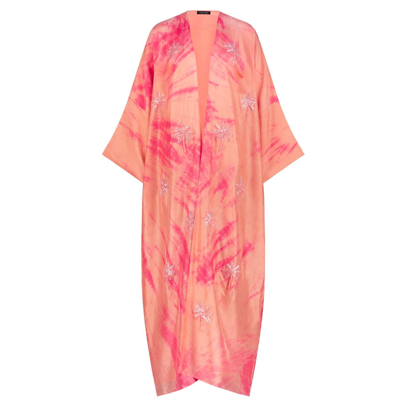 CORAL TIE DYE ABAYA