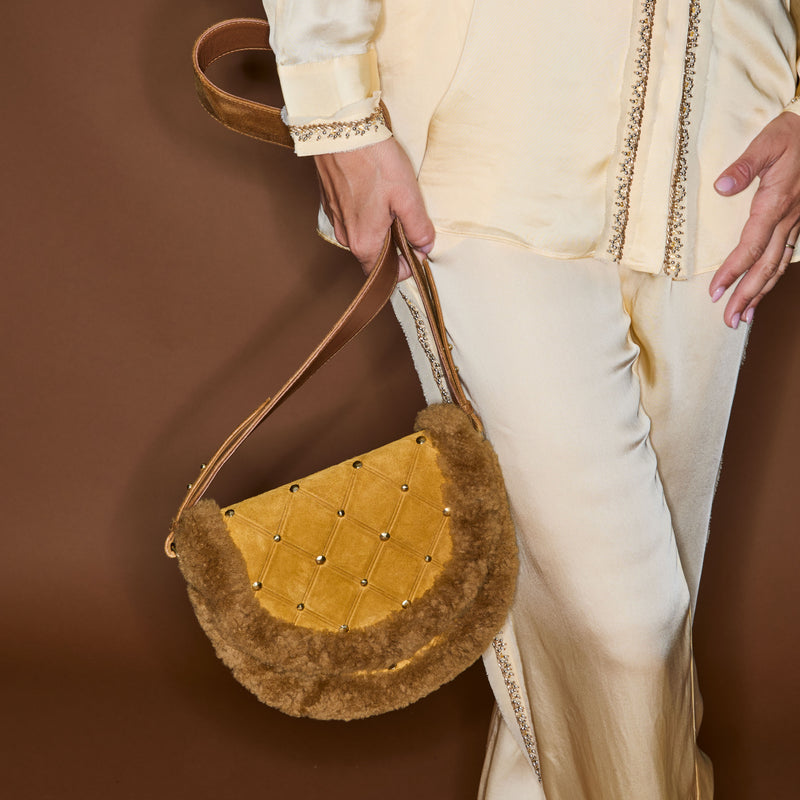 VICTORIA BAG AMBER SUEDE