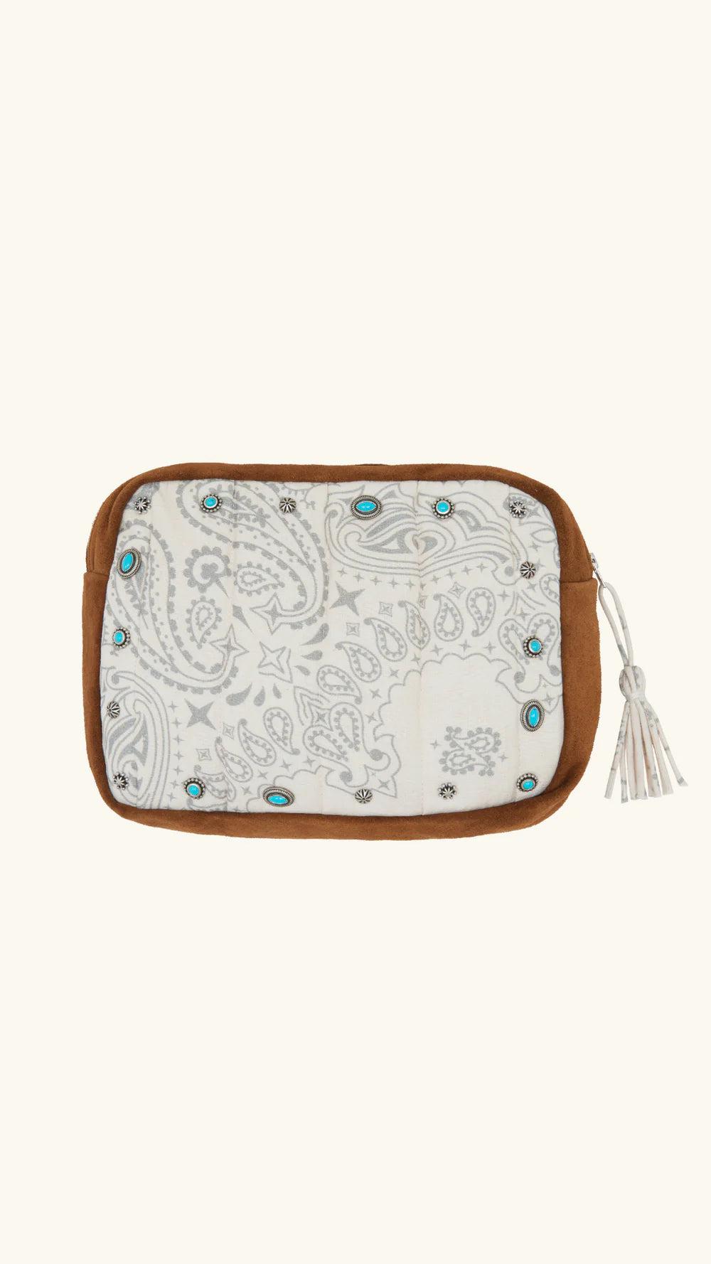 CREAM BANDANA POUCH