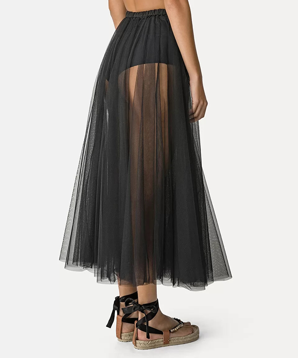 TULLE SKIRT WITH JERSEY HIGH RISE BRIEFS