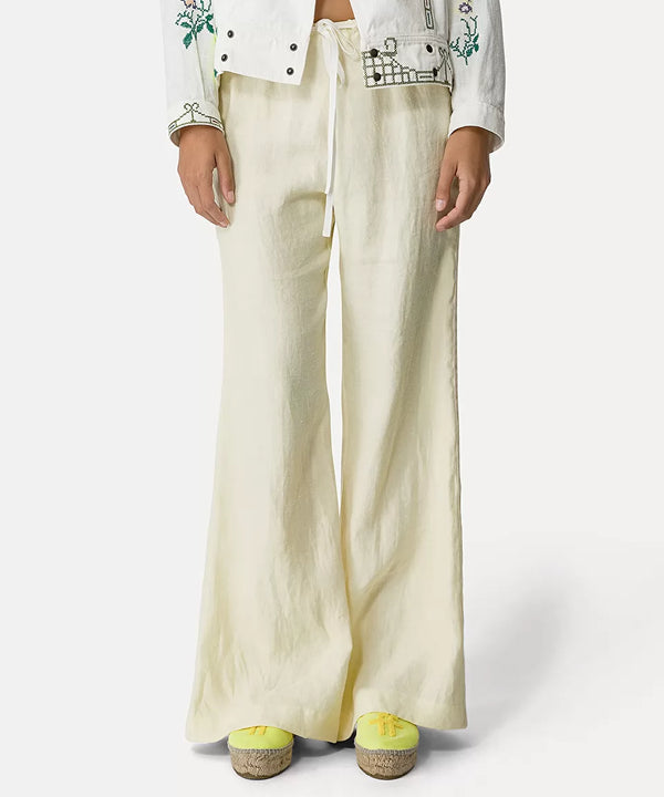 Linen elasticated pants