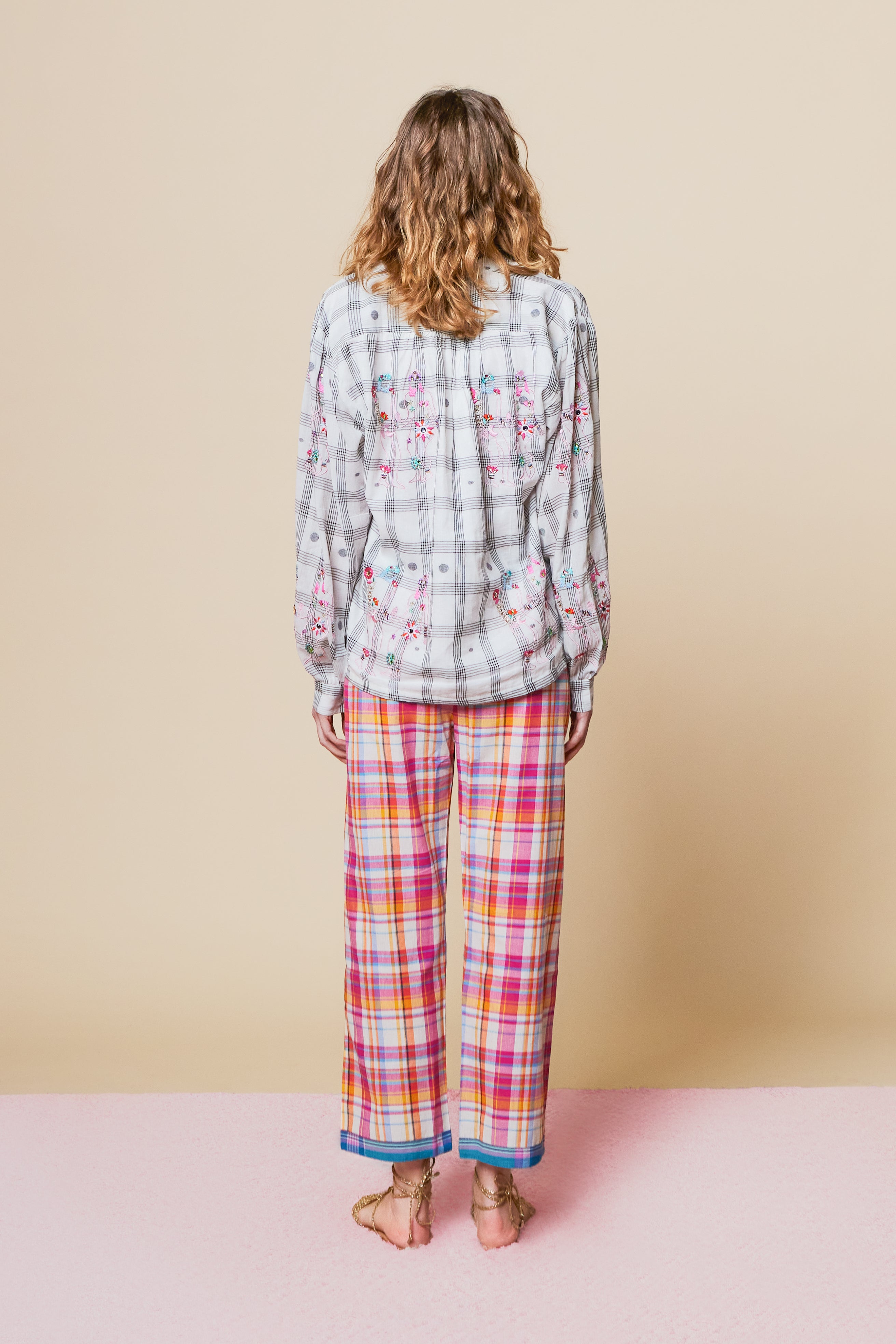 FANTASY WHITE & BLACK CHECKS SHIRT