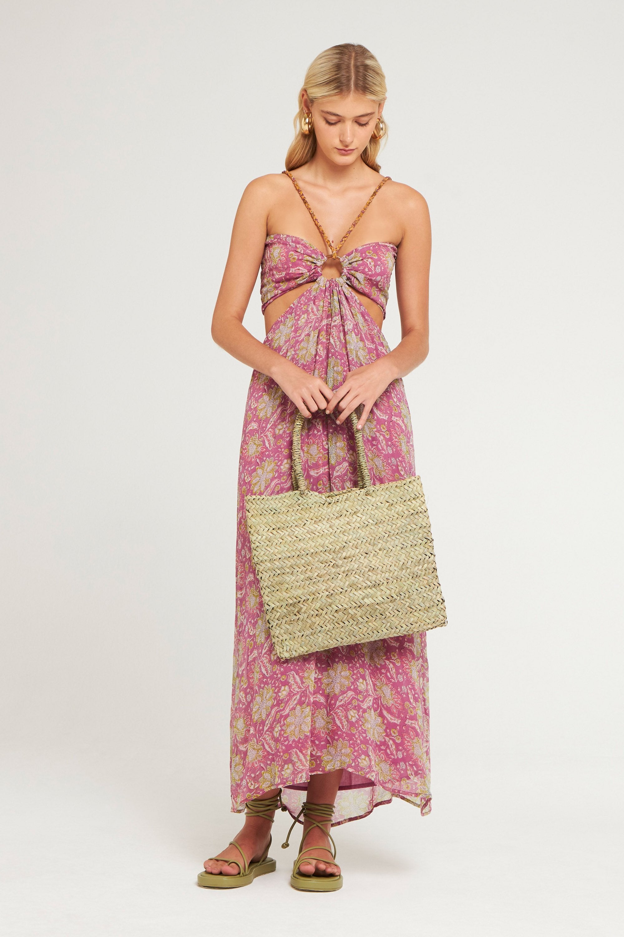 Loah strappy dress Pink