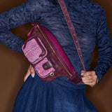 ROMEO BAG PURPLE PYTHON