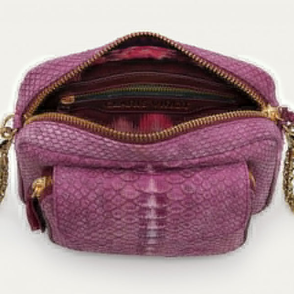 CHARLY BAG PURPLE PYTHON