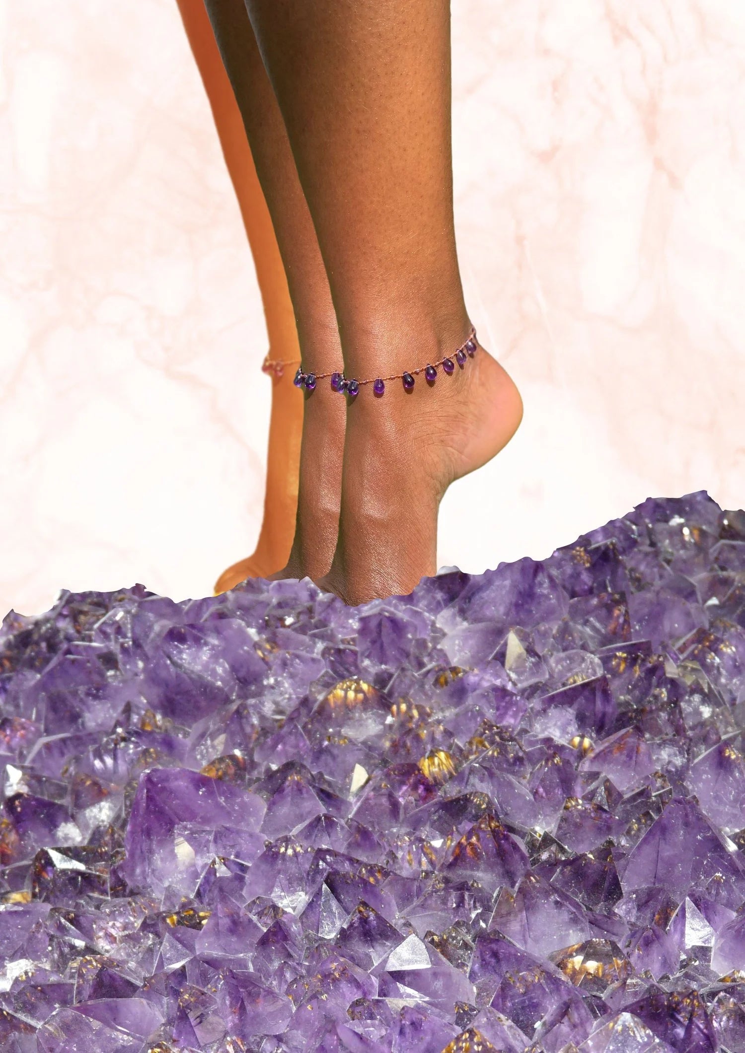 NIILO AMETHYST ANKLET