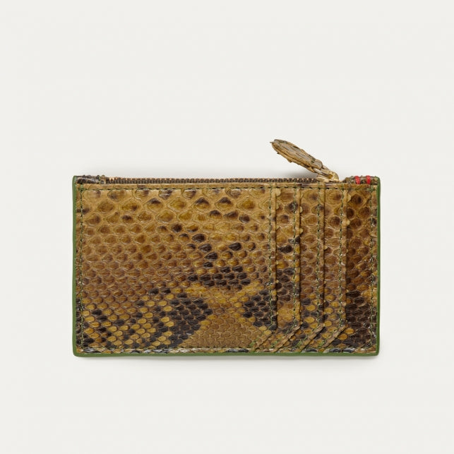 HELENA CARD HOLDER GREEN PYTHON