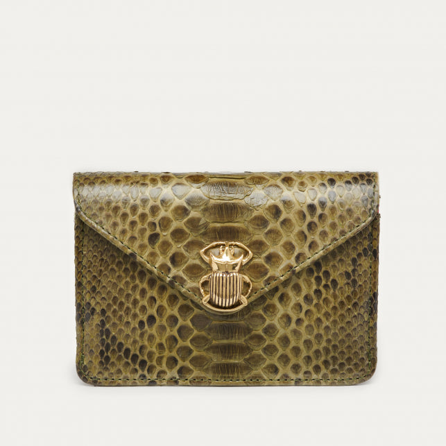 ALEX WALLET MILITARY GREEN PYTHON