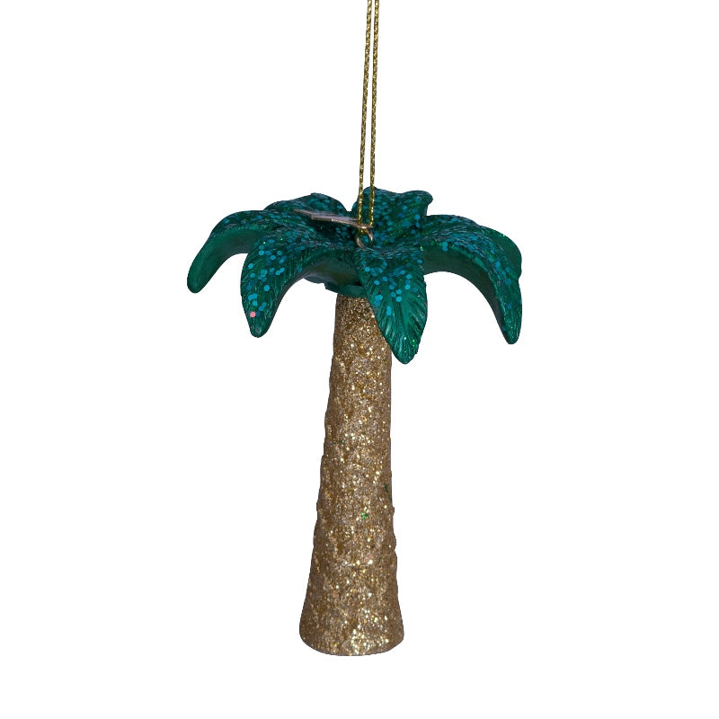 Gold/green Glitter palmtree