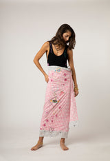 ENCHANTED FOREST PAREO SKIRT PINK