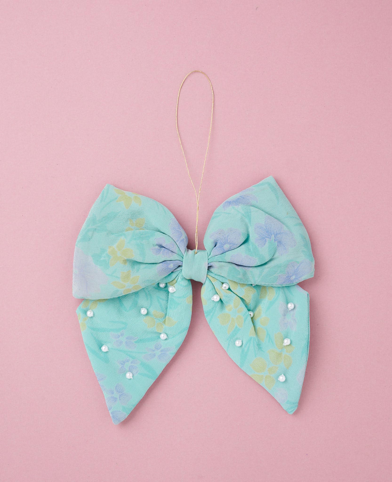 Bow SILK Ornament - Lazy River